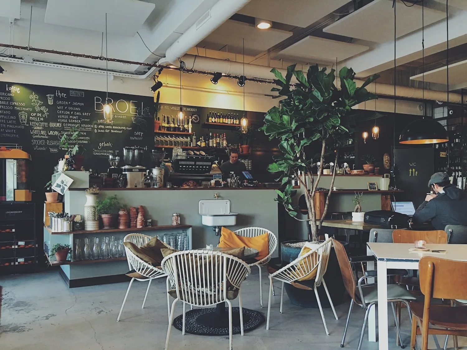 Two Birds Coffee Bar cafe interior